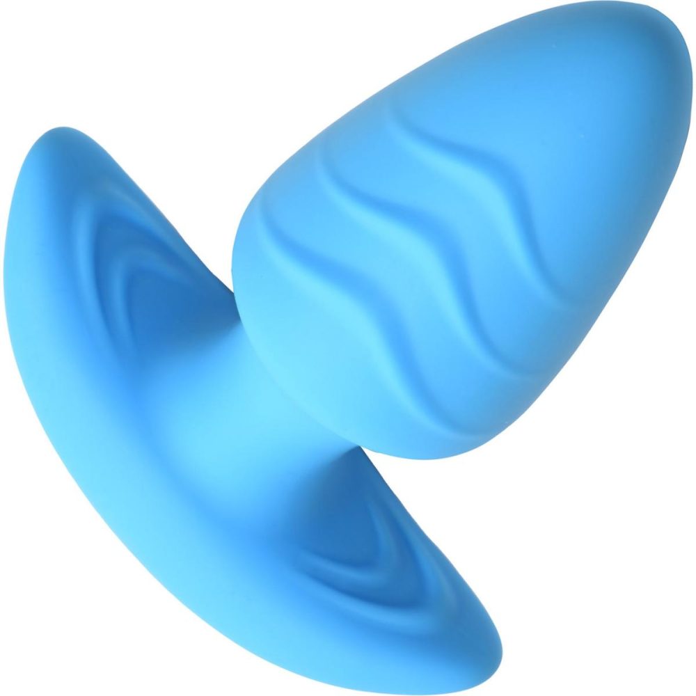 Vibrating Butt Plugs & Probes | Rechargeable Rotating & Vibrating Silicone Butt Plug With Remote – Blue