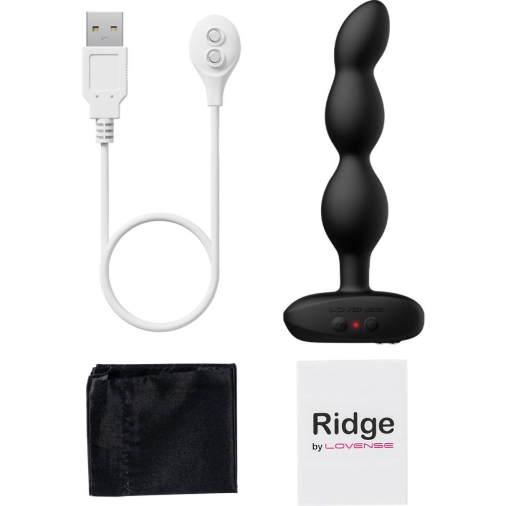 Vibrating Butt Plugs & Probes | Ridge App Enabled Silicone Waterproof Rechargeable Vibrating & Rotating Anal Beads