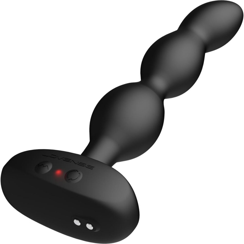 Vibrating Butt Plugs & Probes | Ridge App Enabled Silicone Waterproof Rechargeable Vibrating & Rotating Anal Beads