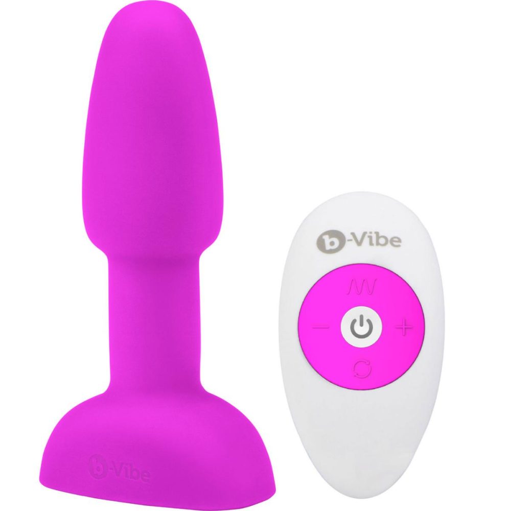 Vibrating Butt Plugs & Probes | Rimming Plug Petite Silicone Remote Control Vibrating Anal Toy – Fuchsia