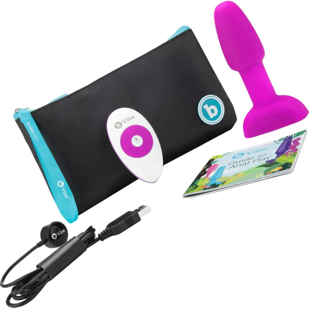 Vibrating Butt Plugs & Probes | Rimming Plug Petite Silicone Remote Control Vibrating Anal Toy – Fuchsia