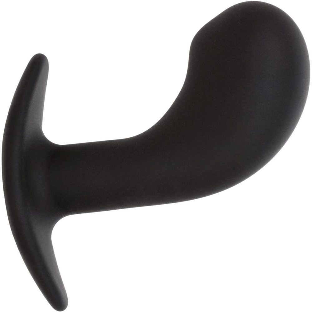 Vibrating Butt Plugs & Probes | Rock Bottom Curved Probe Rechargeable Waterproof Silicone Vibrating Prostate Massager