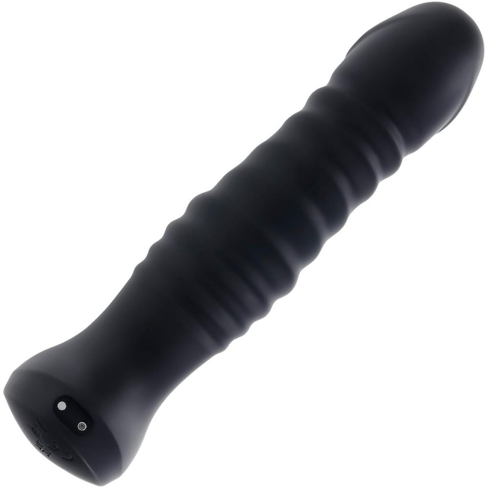 Vibrating Butt Plugs & Probes | Striker Rechargeable Silicone Thrusting & Tapping Anal Vibrator With Remote