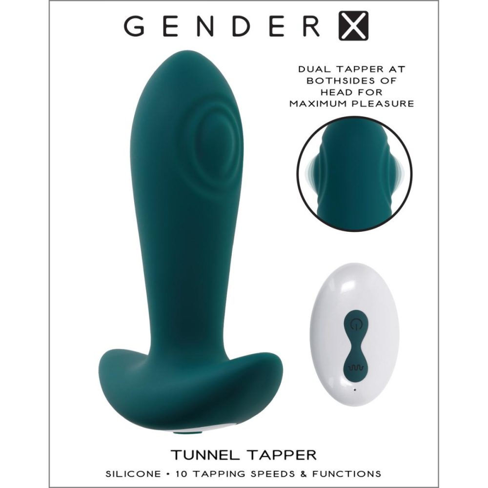 Vibrating Butt Plugs & Probes | Tunnel Tapper Rechargeable Waterproof Silicone Butt Plug With Remote