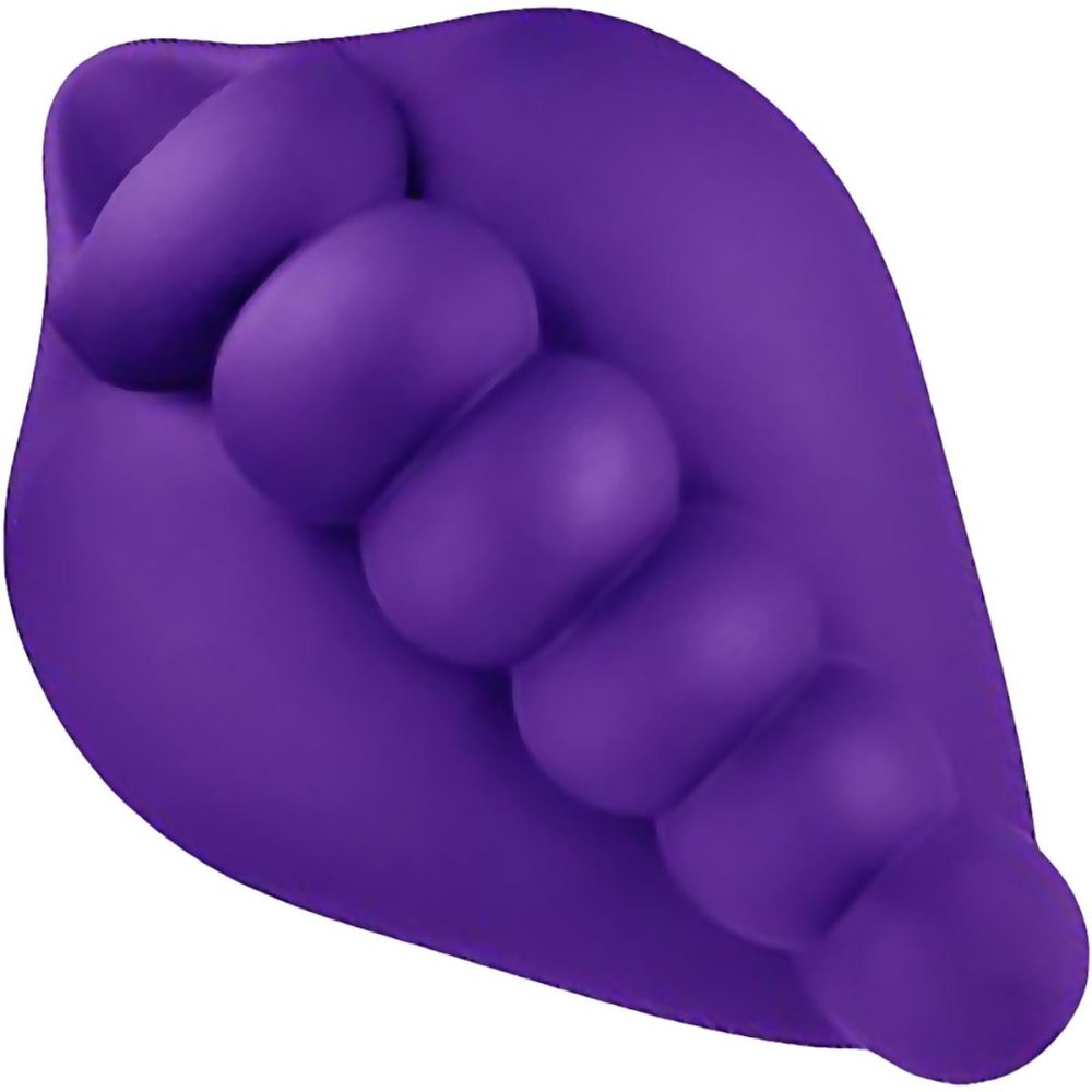 Vibrating Silicone Grinders | Honeybunch Soft Silicone Dildo Base With Vibe Pocket for Harness Play – Purple