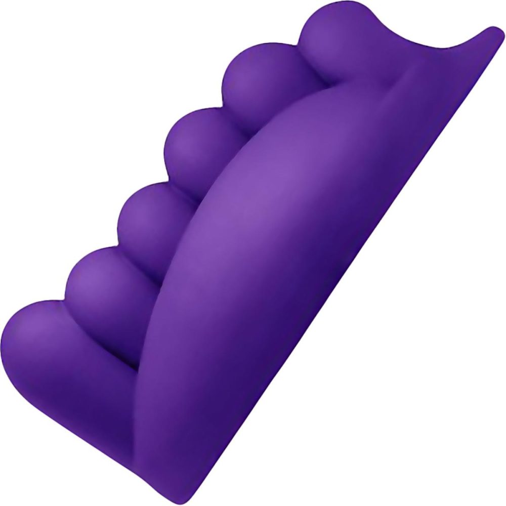 Vibrating Silicone Grinders | Honeybunch Soft Silicone Dildo Base With Vibe Pocket for Harness Play – Purple