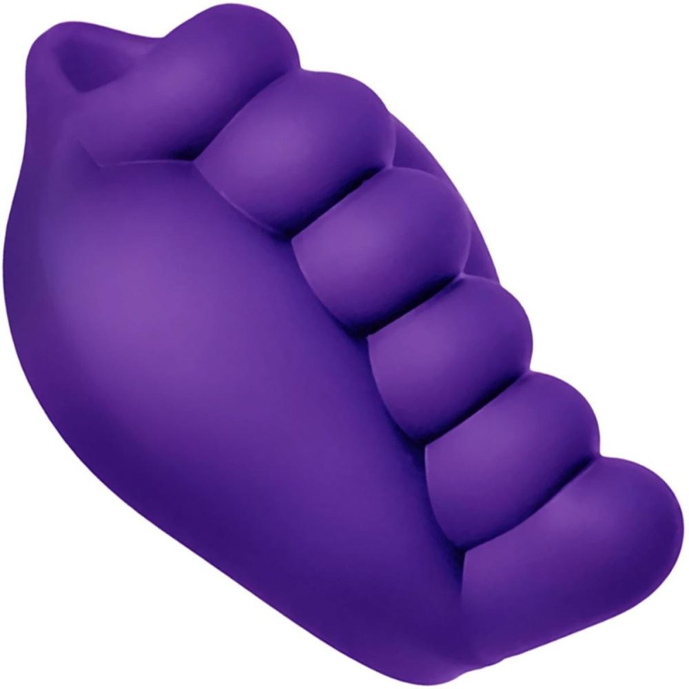 Vibrating Silicone Grinders | Honeybunch Soft Silicone Dildo Base With Vibe Pocket for Harness Play – Purple