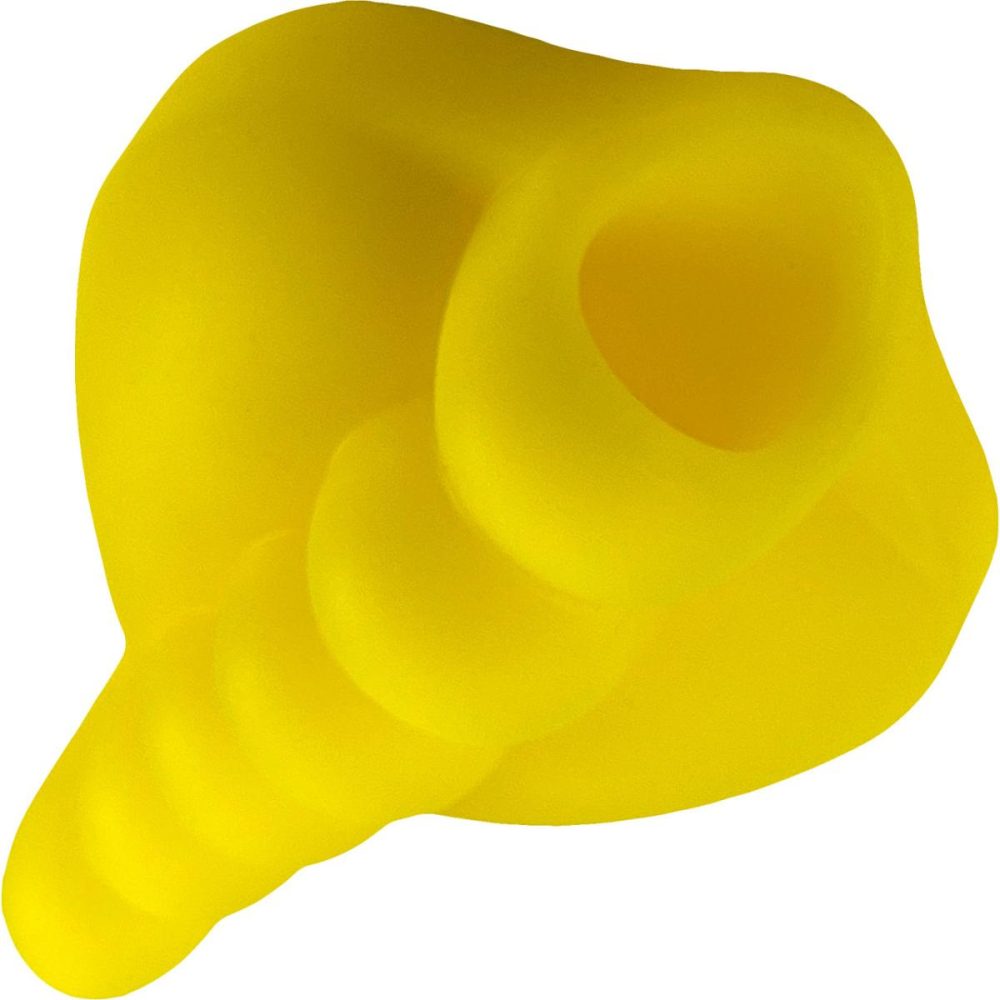 Vibrating Silicone Grinders | Honeybunch Soft Silicone Dildo Base with Vibe Pocket for Harness Play – Sunshine