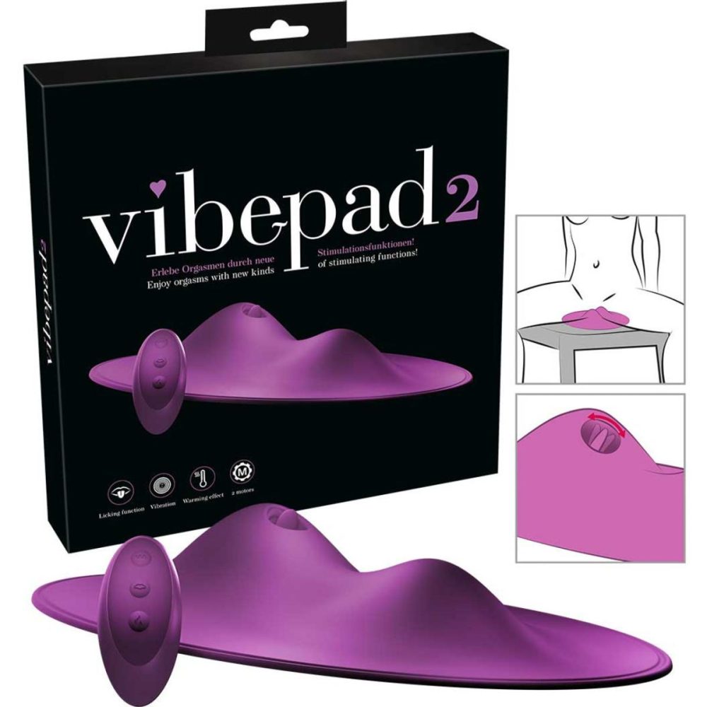 Vibrating Silicone Grinders | VibePad 2 Silicone Rechargeable Waterproof Grinding Vibro-Tongue Vibrator With Remote