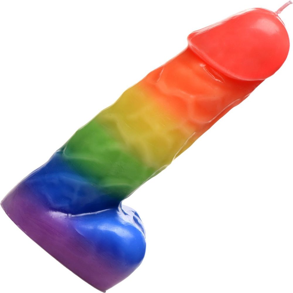 Water Gadgets & Accessories | Pride Pecker Rainbow Dick Drip Candle