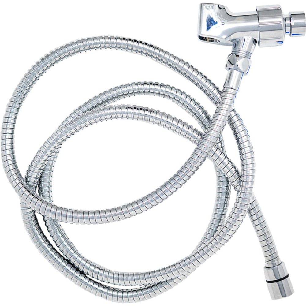 Water Gadgets & Accessories | Wave Chrome Shower Hose & Shower Arm Mount Set