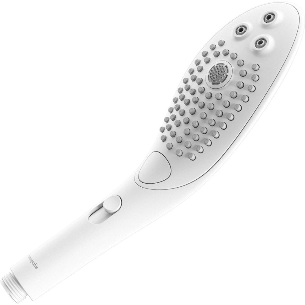 Water Gadgets & Accessories | Wave Shower Head & Water Massage Clitoral Stimulator – White