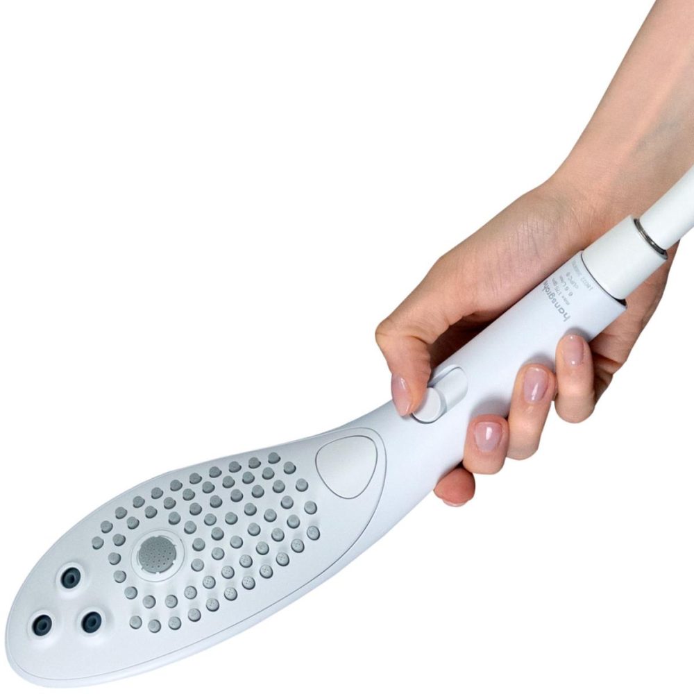 Water Gadgets & Accessories | Wave Shower Head & Water Massage Clitoral Stimulator – White