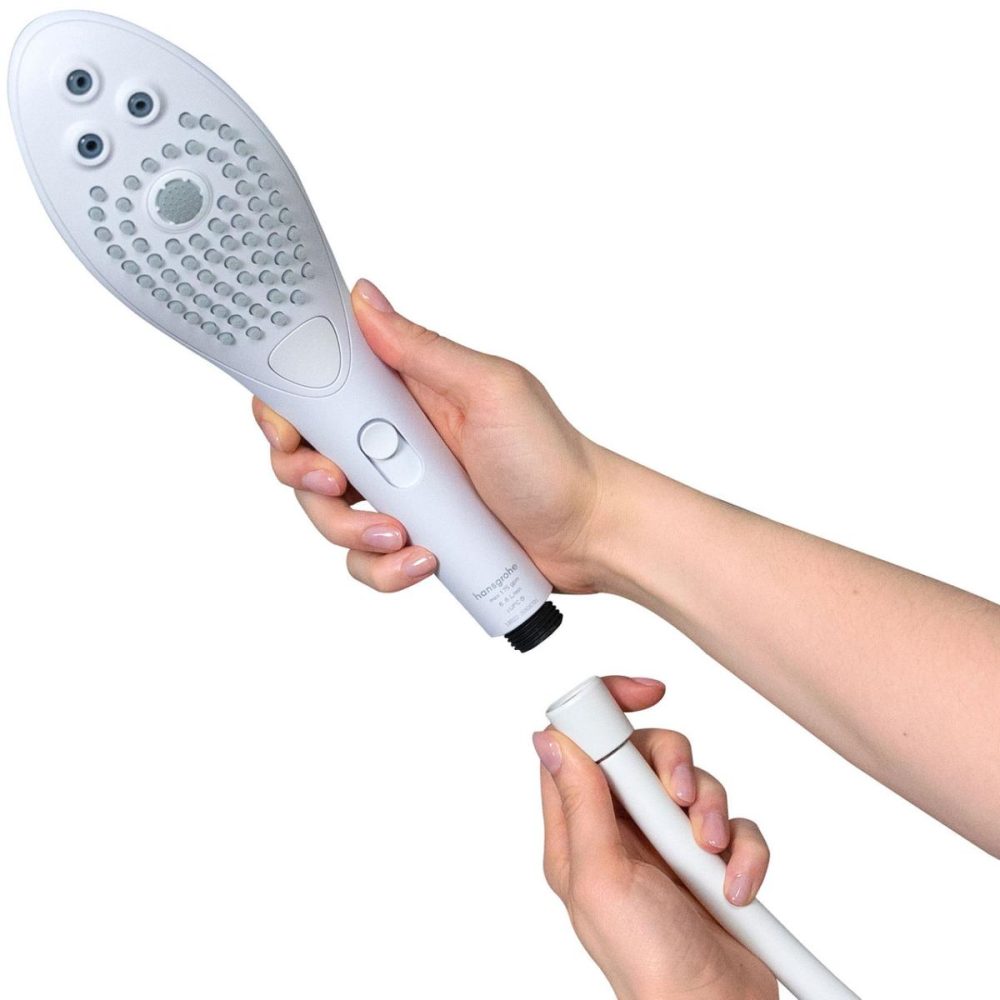 Water Gadgets & Accessories | Wave Shower Head & Water Massage Clitoral Stimulator – White