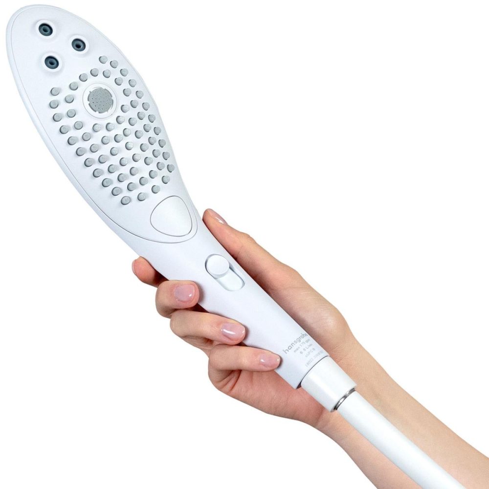 Water Gadgets & Accessories | Wave Shower Head & Water Massage Clitoral Stimulator – White