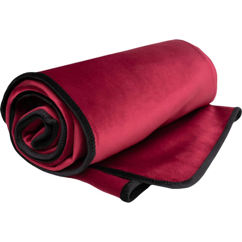 Water Gadgets & Accessories | Fascinator Travel Throw Moisture-Proof Sensual Blanket – Microvelvet Merlot 53" x 36"