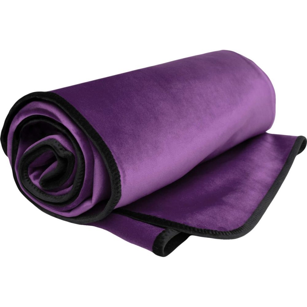 Water Gadgets & Accessories | Fascinator Travel Throw Moisture-Proof Sensual Blanket – Microvelvet Plum 53" x 36"