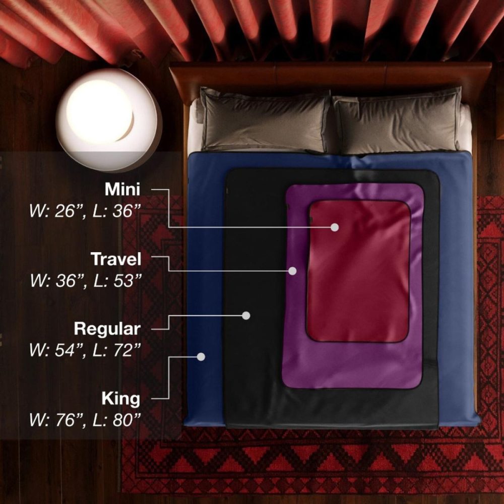 Water Gadgets & Accessories | Fascinator Travel Throw Moisture-Proof Sensual Blanket – Microvelvet Merlot 53" x 36"