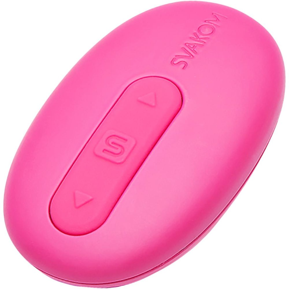 Wearable Vibrators | SVAKOM Elva Remote Controlled Wearable Intelligent Rechargeable Silicone Vibrating Bullet – Pink