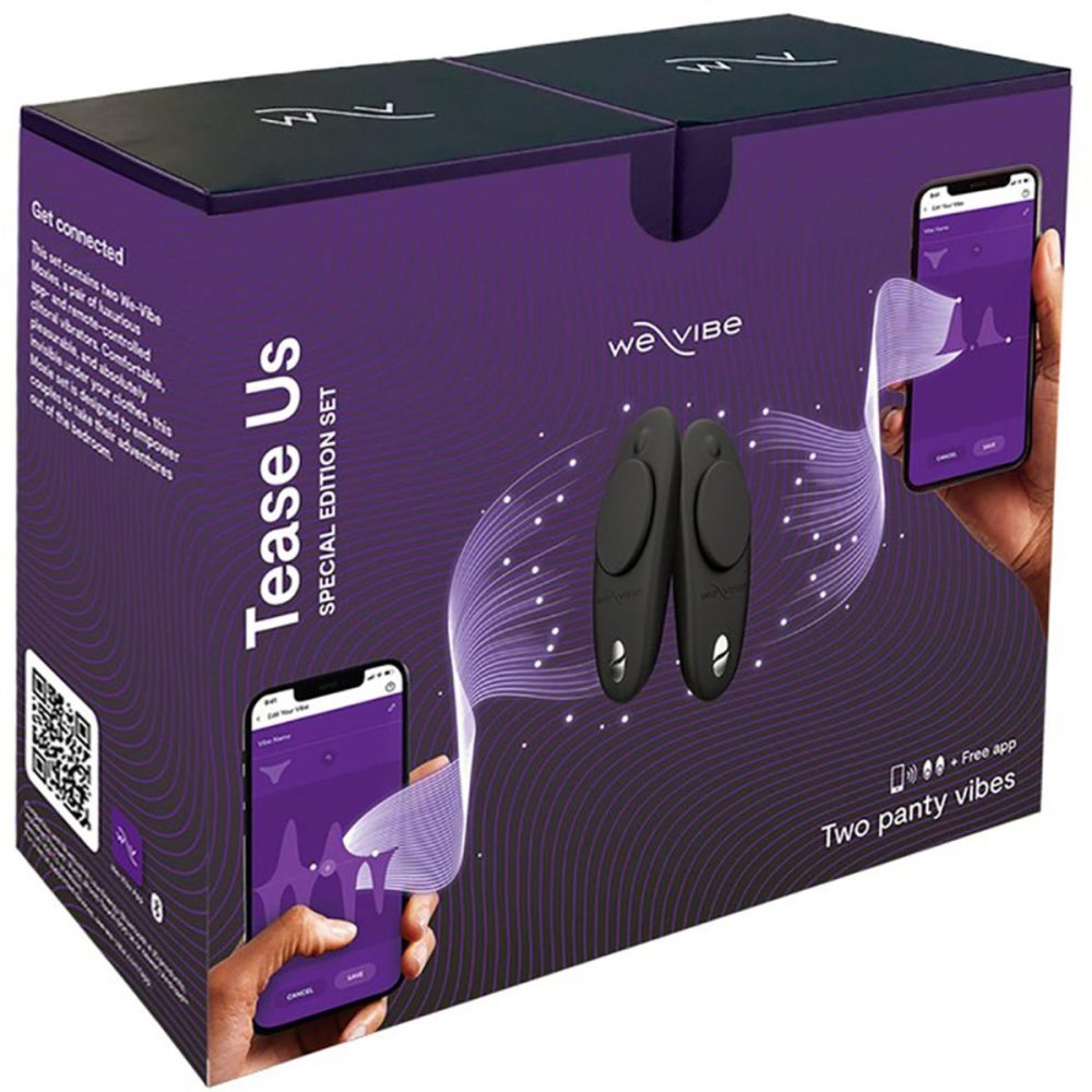 Wearable Vibrators | Tease Us Set – Moxie & Moxie – 2 Wearable Hands-Free App Controlled Panty Vibes