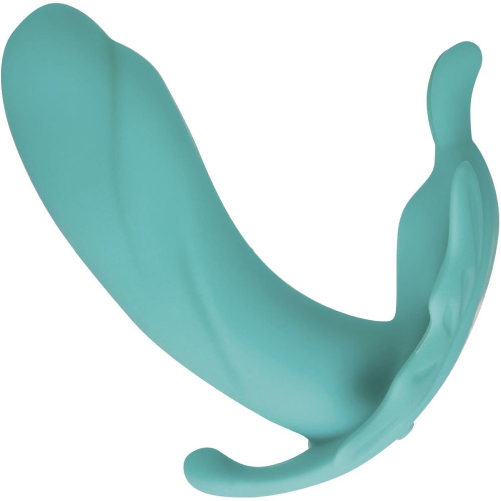 Wearable Vibrators | The Butterfly Effect Clitoral & G-Spot Teal Wearable Remote Vibrator