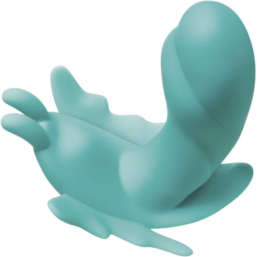 Wearable Vibrators | The Butterfly Effect Clitoral & G-Spot Teal Wearable Remote Vibrator