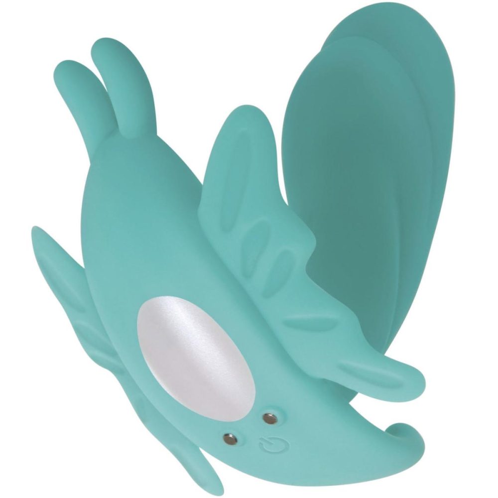 Wearable Vibrators | The Butterfly Effect Clitoral & G-Spot Teal Wearable Remote Vibrator