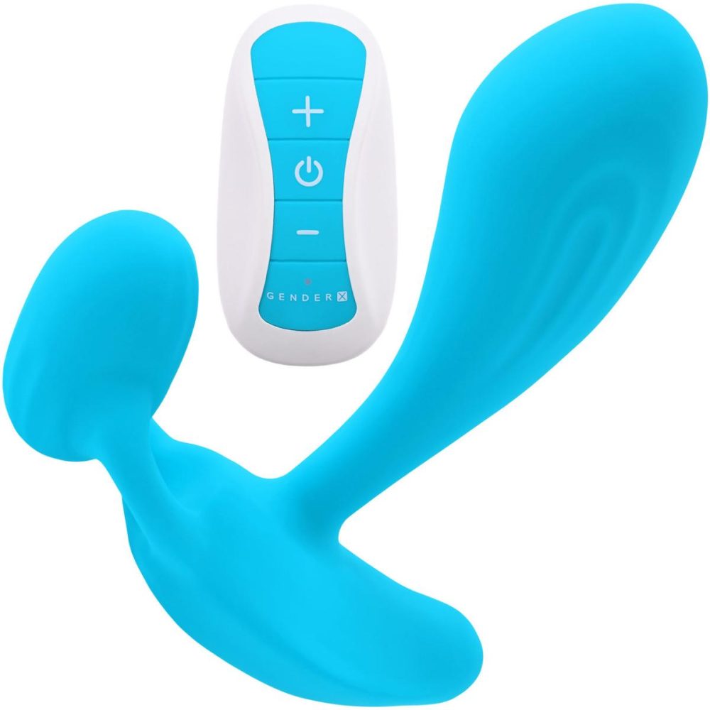 Wearable Vibrators | Wear Me Out Rechargeable Waterproof Silicone Wearable Vibrator With Remote – Blue