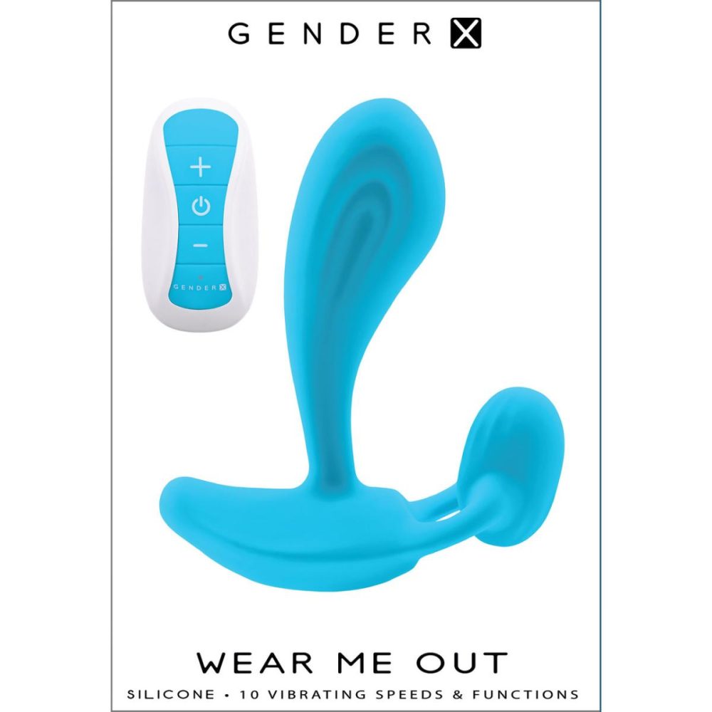 Wearable Vibrators | Wear Me Out Rechargeable Waterproof Silicone Wearable Vibrator With Remote – Blue