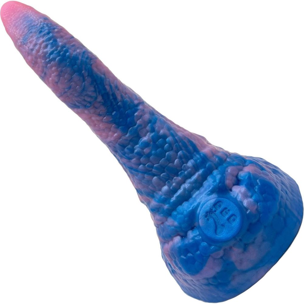 Fantasy Dildos | BIG Daddy Davy The Sucker Large 7.25" Platinum Silicone Fantasy Dildo – Borealis