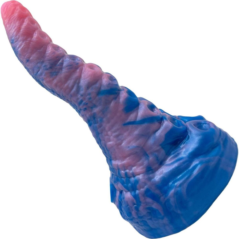 Fantasy Dildos | BIG Daddy Davy The Sucker Large 7.25" Platinum Silicone Fantasy Dildo – Borealis