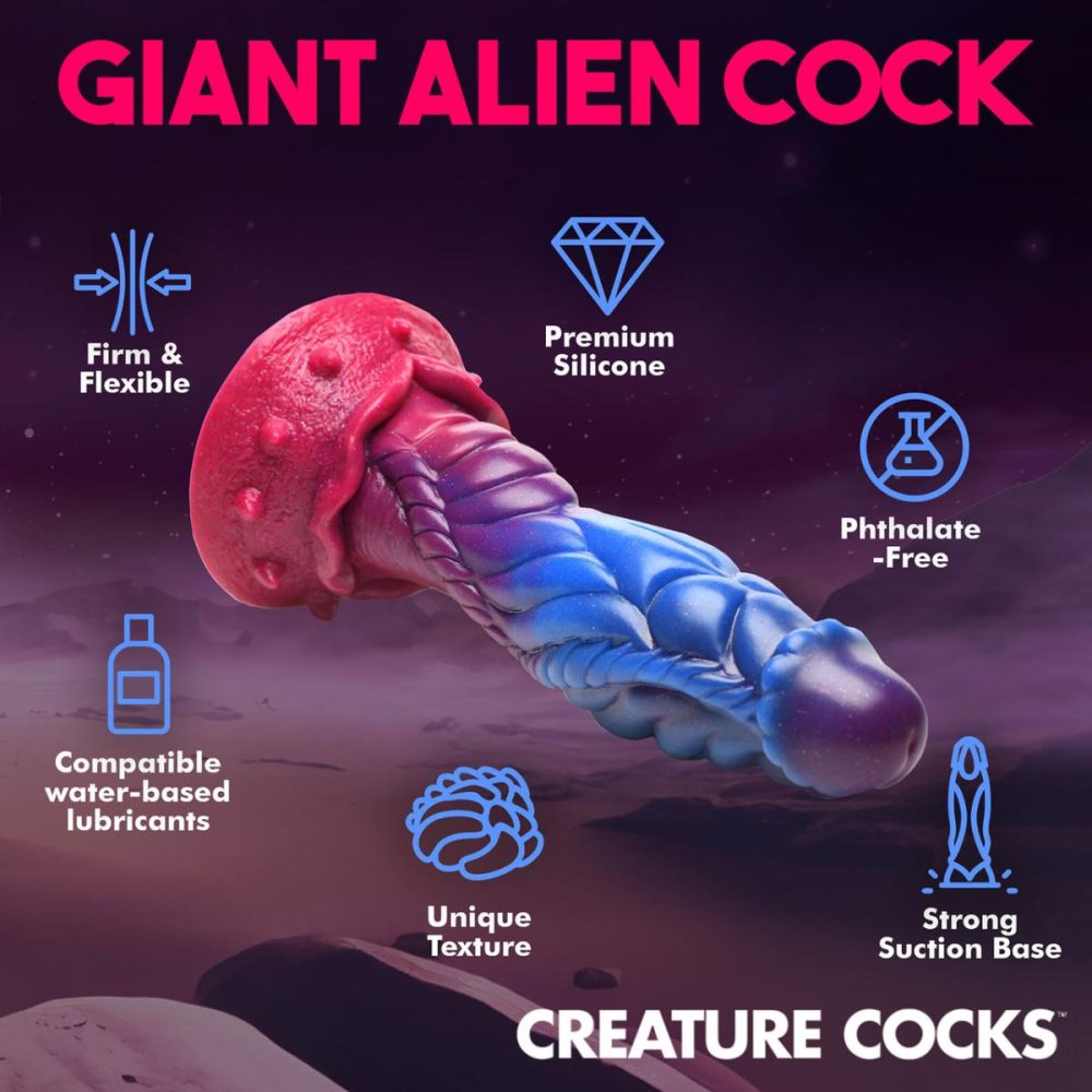 Fantasy Dildos | Intruder Alien 9" Silicone Suction Cup Dildo