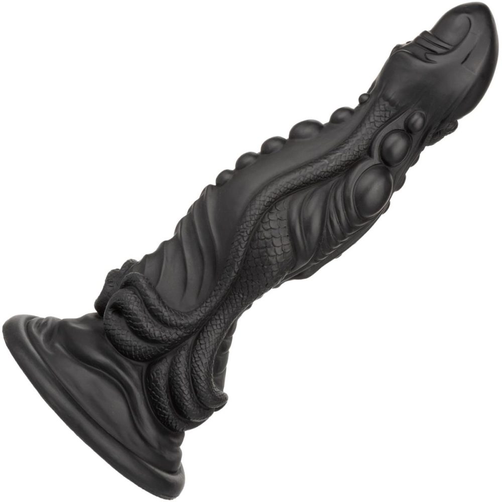 Fantasy Dildos | Monster Dong The Colossus 9.75" Silicone Suction Cup Dildo – Black