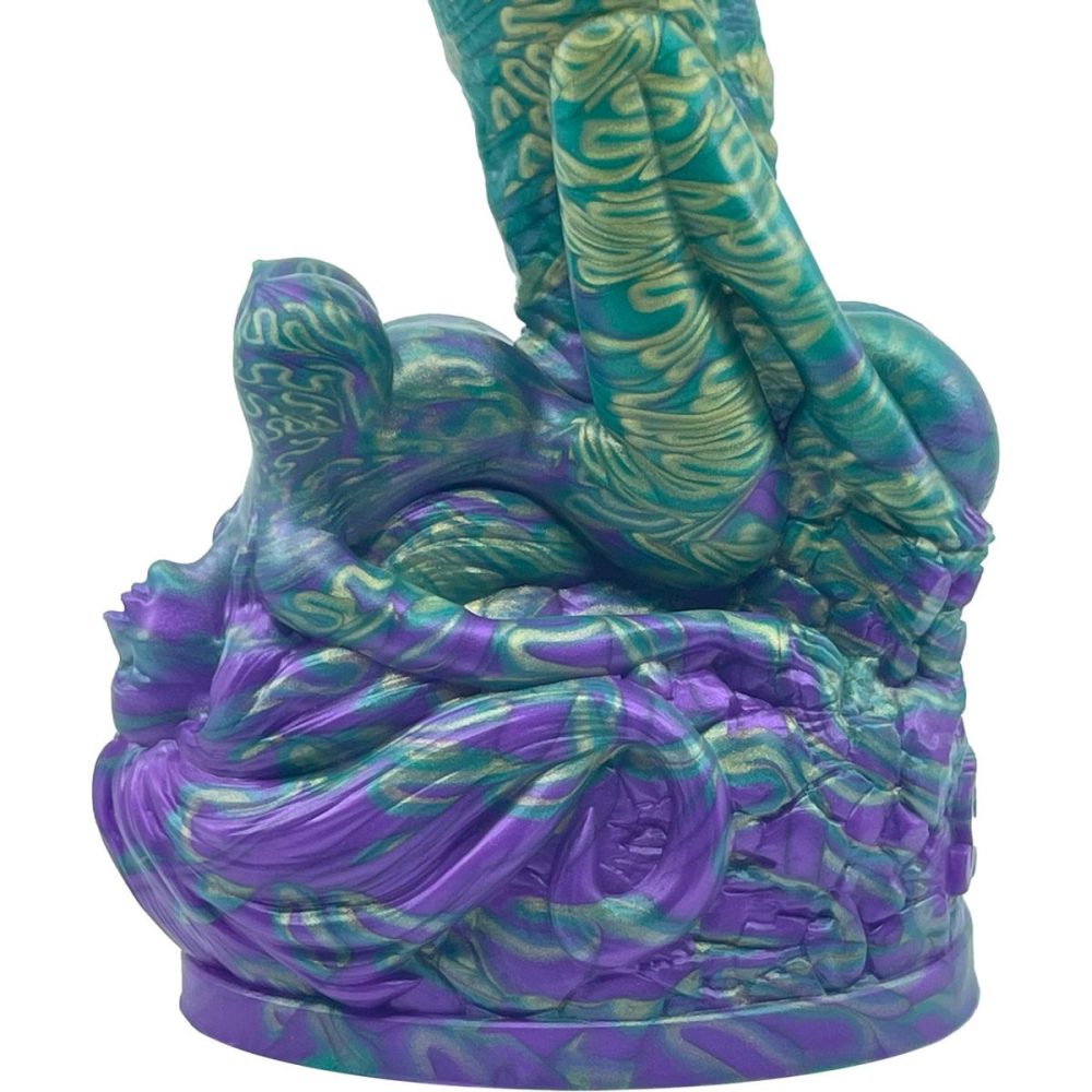 Fantasy Dildos | The Siren 9.5" Silicone Fantasy Dildo With Grinder – Mardi Gras