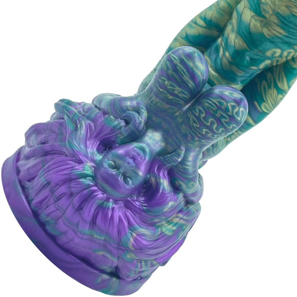 Fantasy Dildos | The Siren 9.5" Silicone Fantasy Dildo With Grinder – Mardi Gras