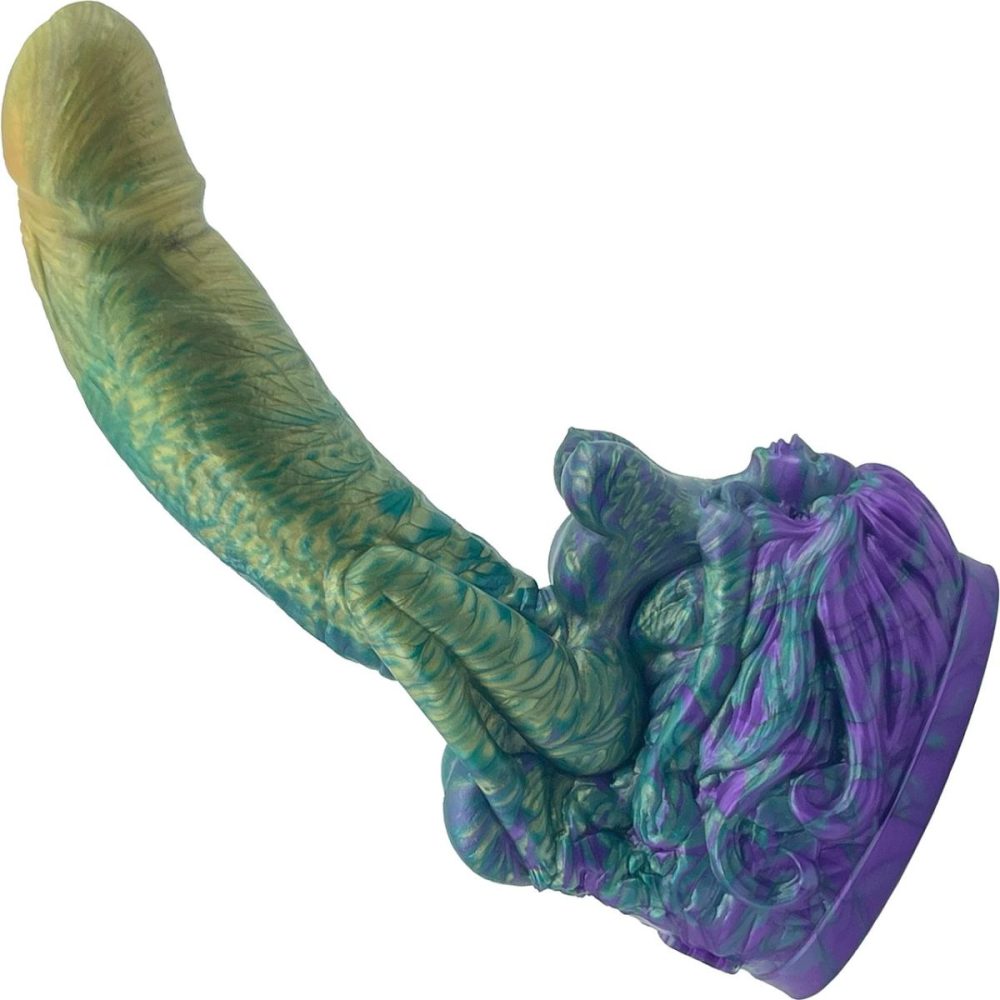 Fantasy Dildos | The Siren 9.5" Silicone Fantasy Dildo With Grinder – Mardi Gras