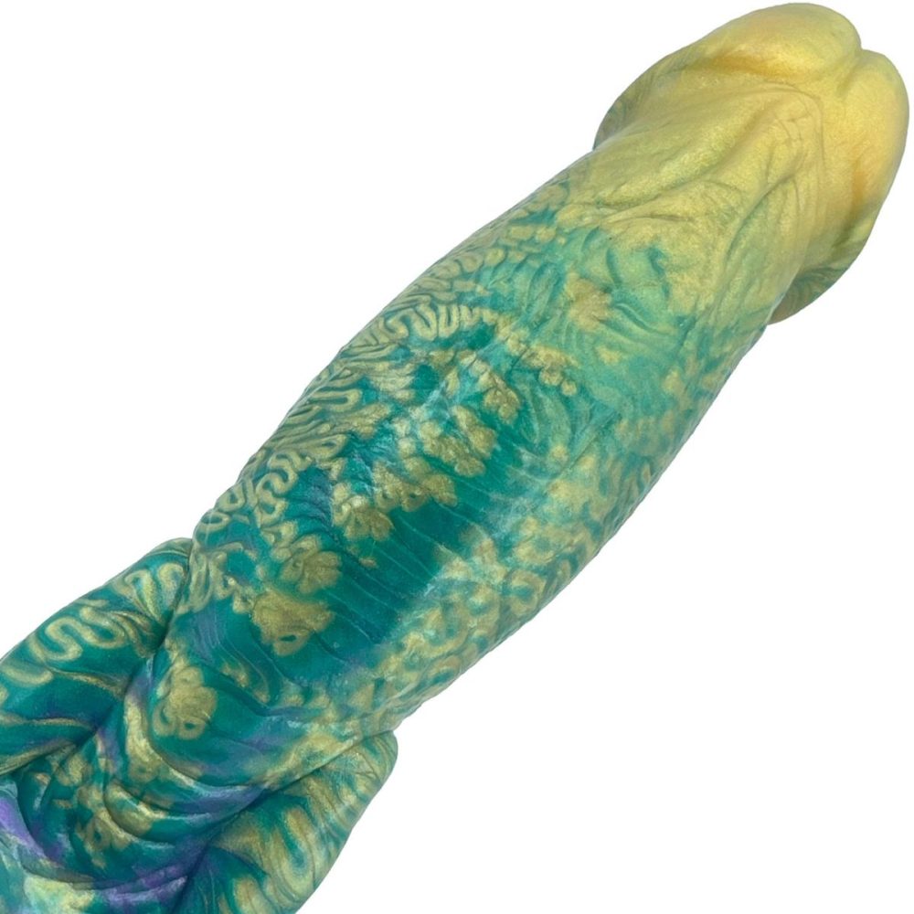 Fantasy Dildos | The Siren 9.5" Silicone Fantasy Dildo With Grinder – Mardi Gras