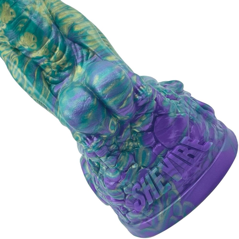 Fantasy Dildos | The Siren 9.5" Silicone Fantasy Dildo With Grinder – Mardi Gras