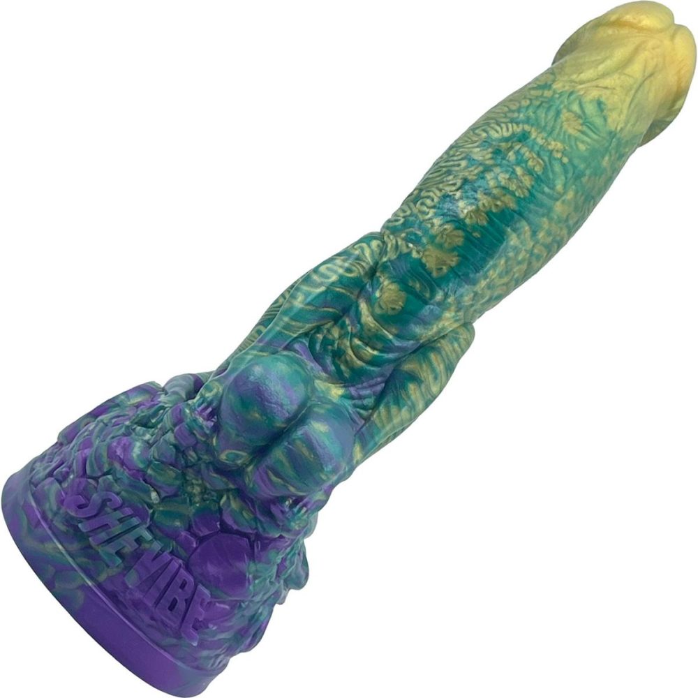 Fantasy Dildos | The Siren 9.5" Silicone Fantasy Dildo With Grinder – Mardi Gras