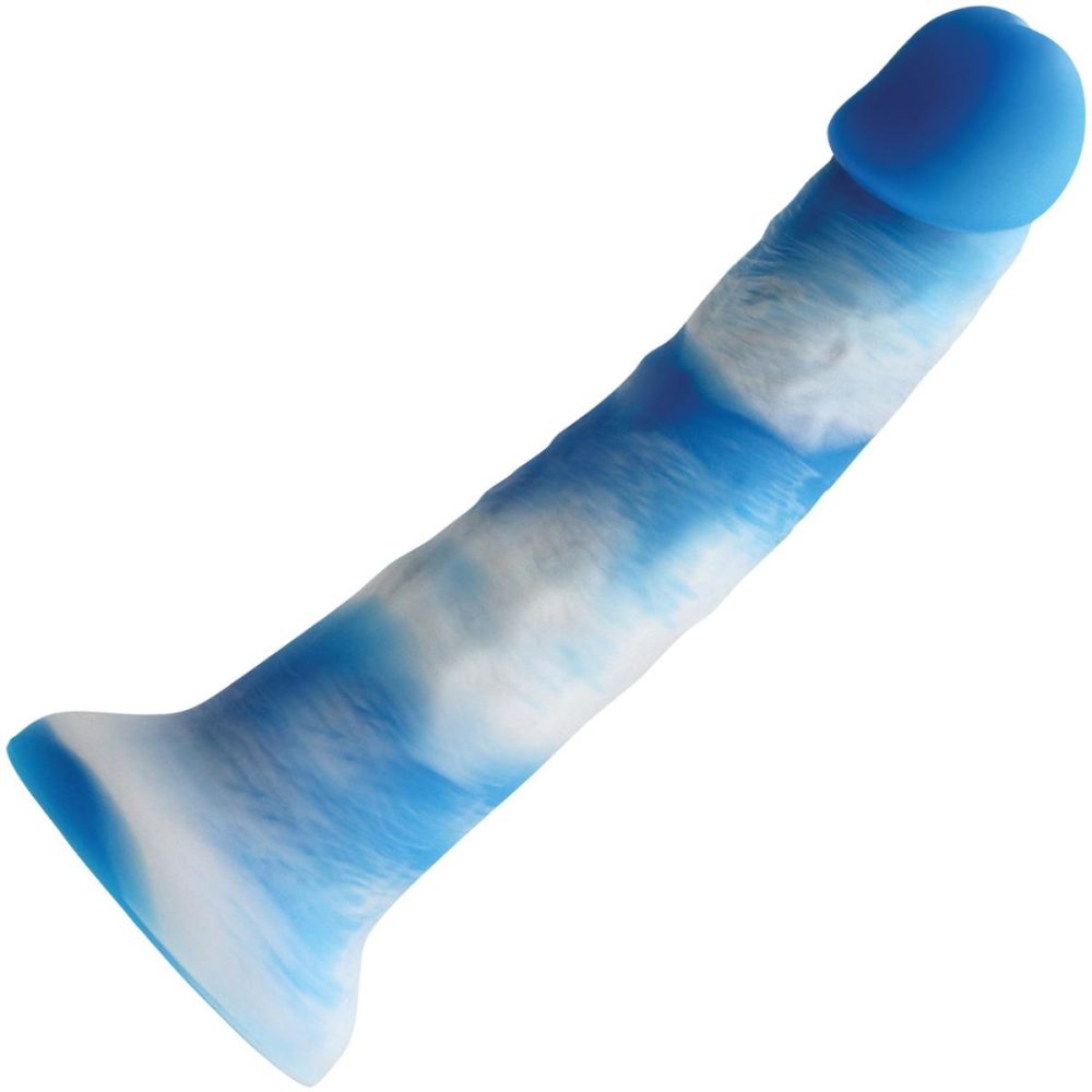 Semi-Realistic Dildos | Colours Pleasures Yum Yum 8 Inch Blue Silicone Dildo