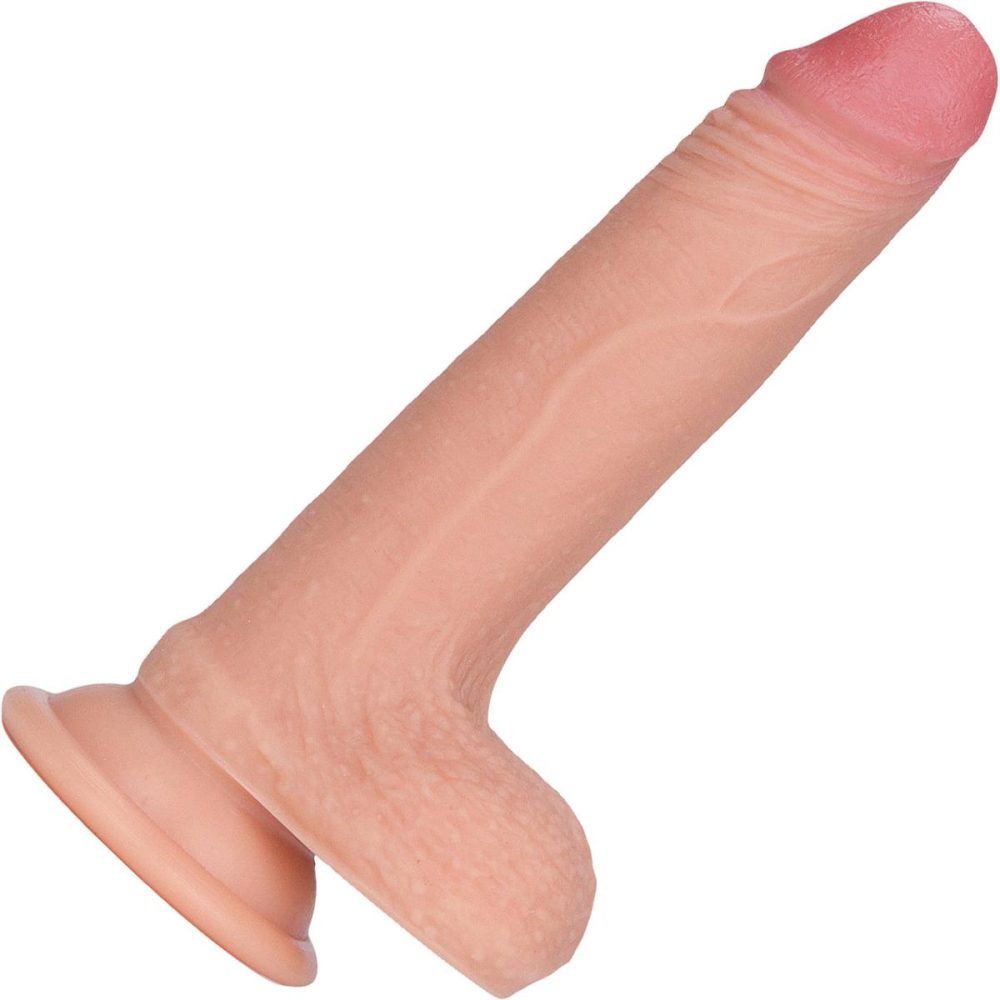 Realistic Dildos | Imrik Small 5" Realistic Dual Density Platinum Silicone Dildo With Suction Cup & Balls