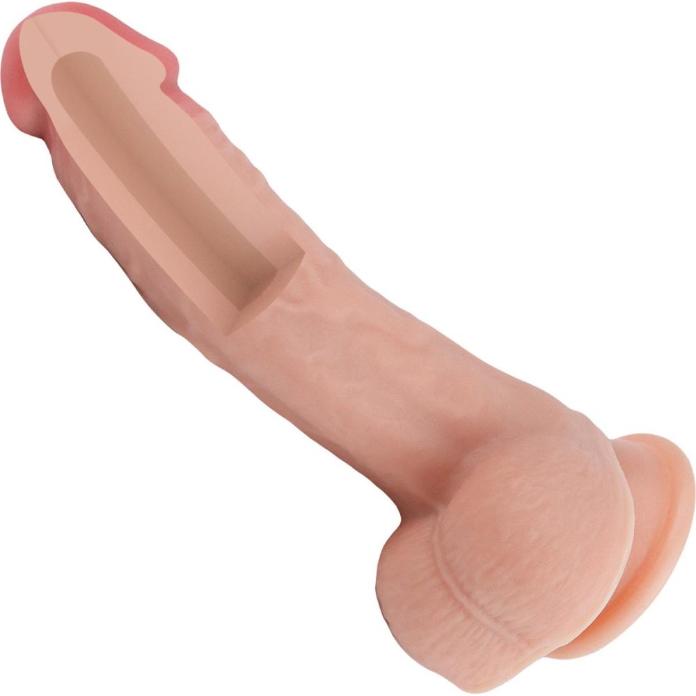 Realistic Dildos | Konrad Curze 5.75" Realistic Dual Density Silicone Dildo With Suction Cup & Balls