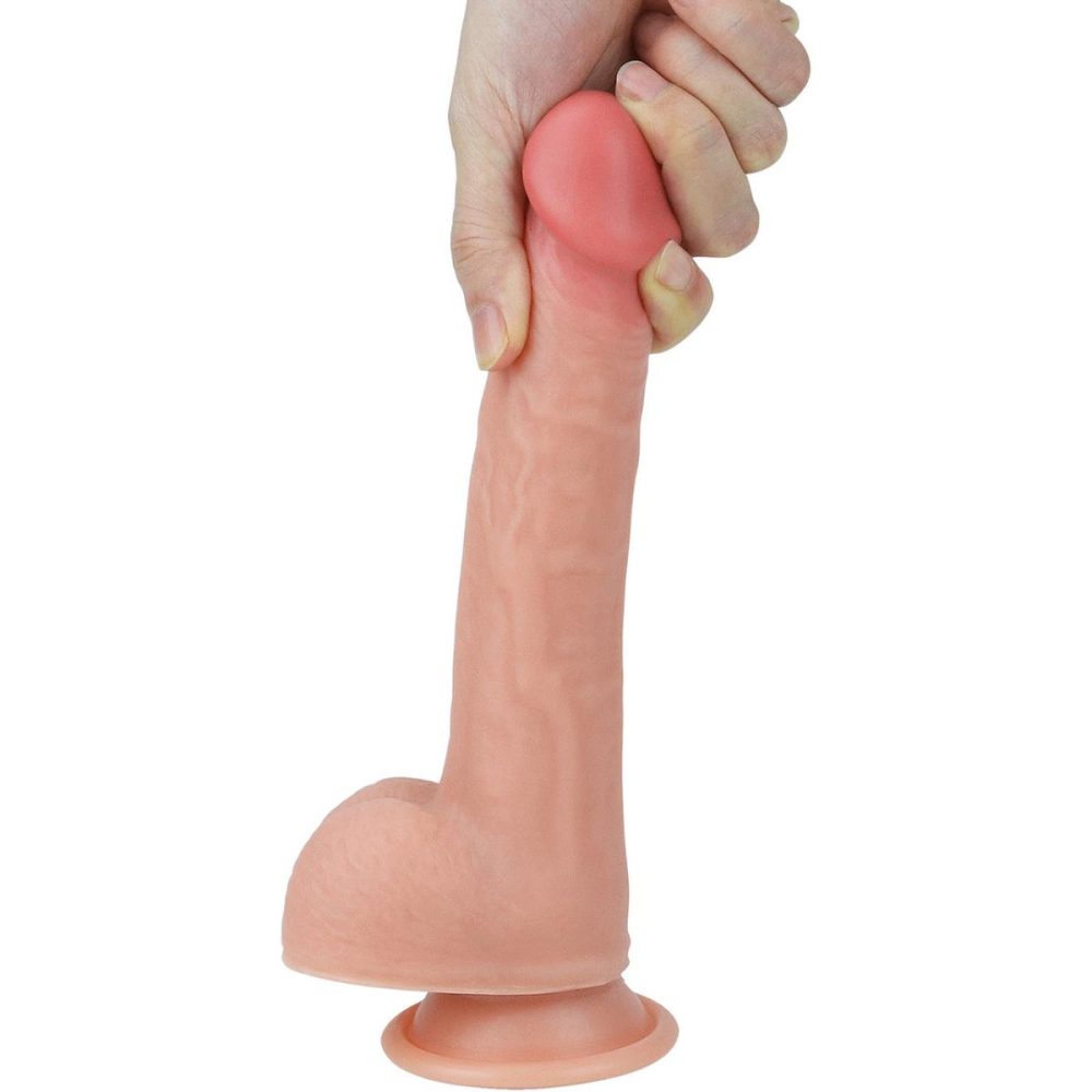 Realistic Dildos | Konrad Curze 5.75" Realistic Dual Density Silicone Dildo With Suction Cup & Balls