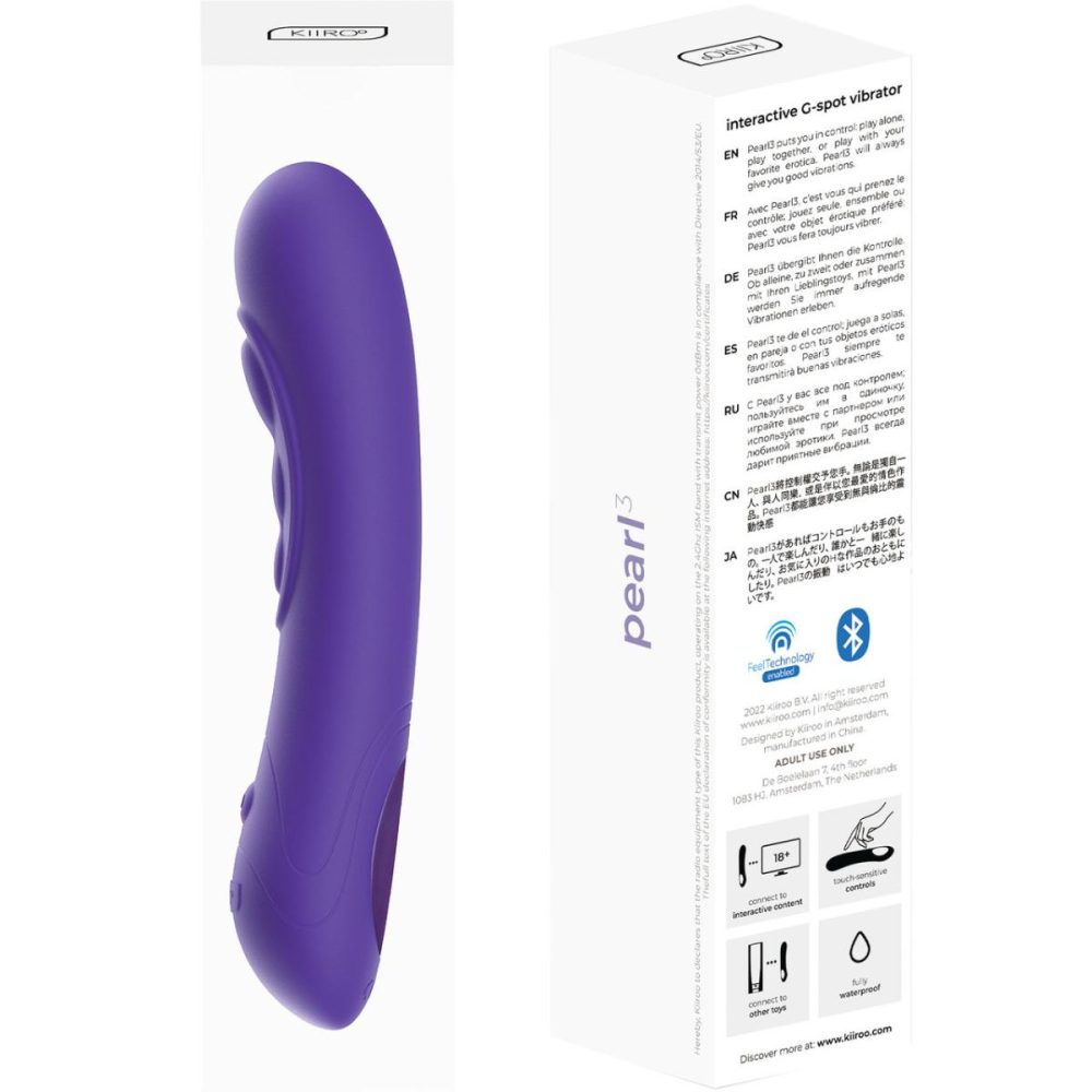 G-Spot Vibrators | Pearl 3 Silicone USB Rechargeable Waterproof Interactive G-Spot Vibrator – Purple