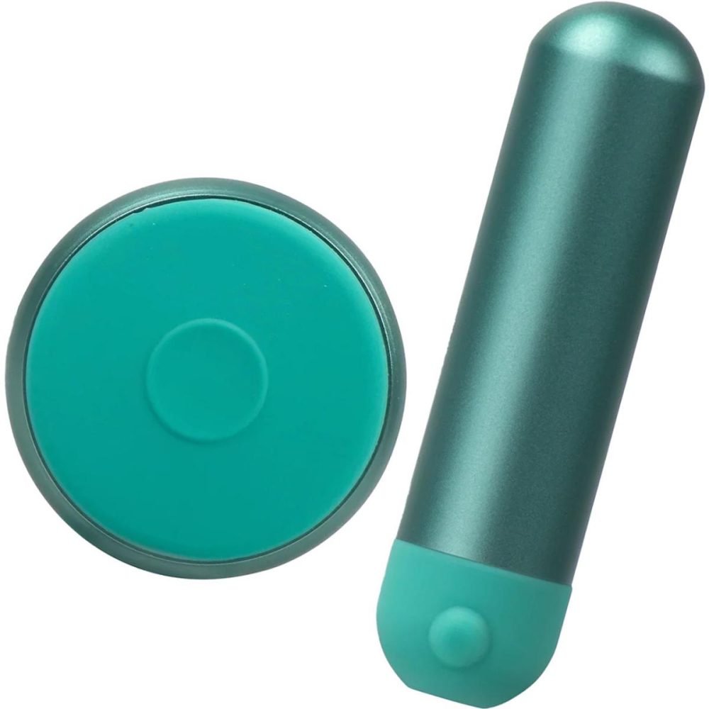 Remote Control Vibrators | JimmyJane Mini Chroma Rechargeable Aluminum Waterproof Bullet Vibrator With Remote – Teal