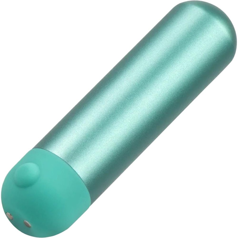 Remote Control Vibrators | JimmyJane Mini Chroma Rechargeable Aluminum Waterproof Bullet Vibrator With Remote – Teal