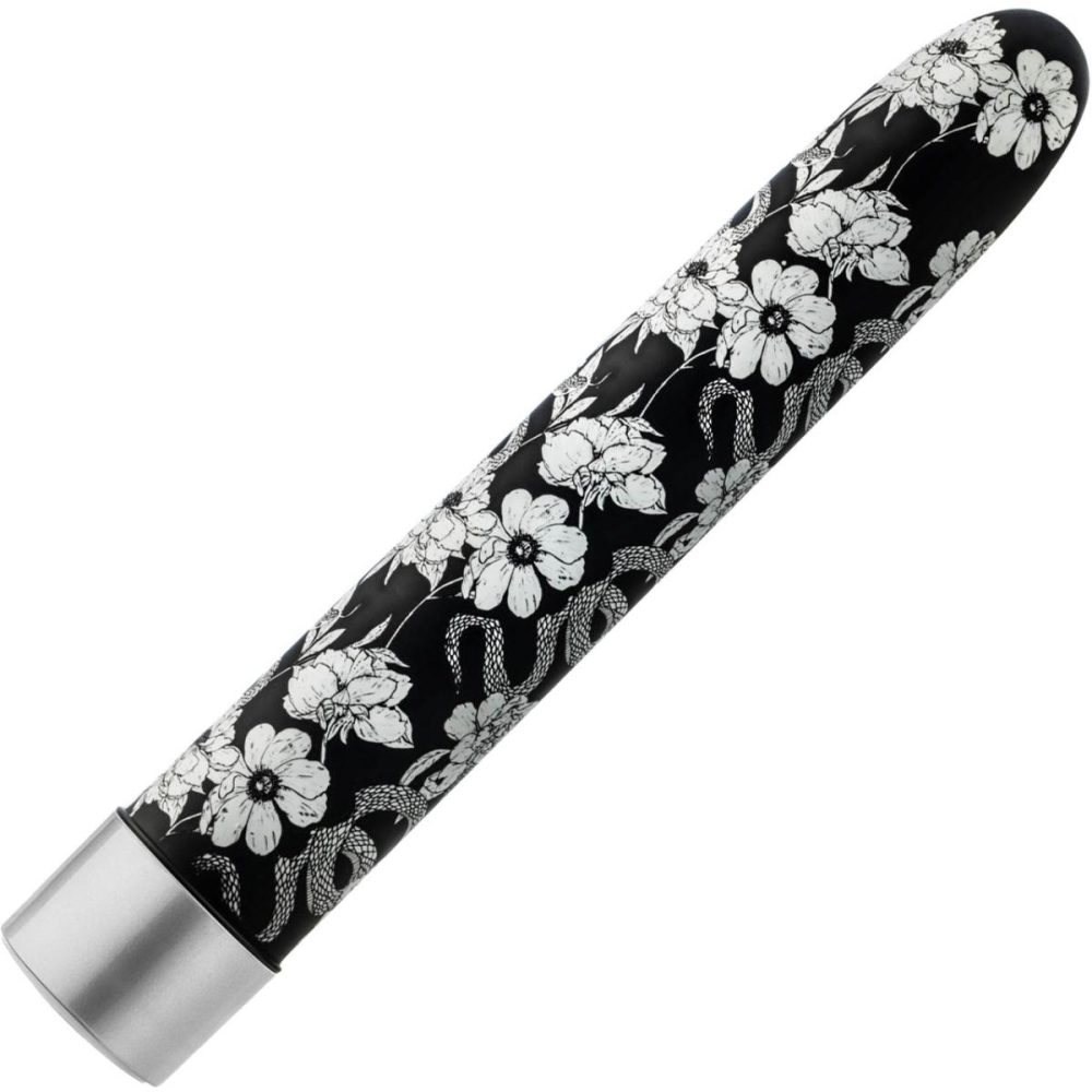 Traditional Vibrators | The Collection Eden Limited Edition Rechargeable Waterproof Slimline Vibrator – Black & White